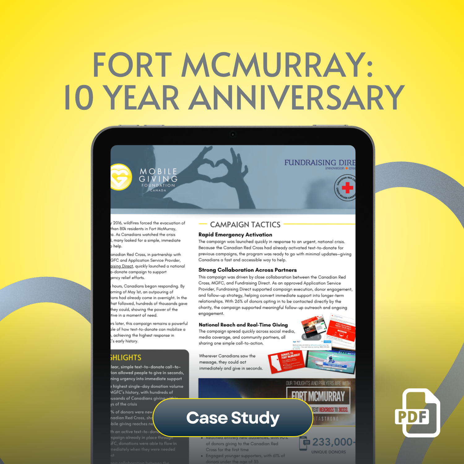 Fort McMurray 10 Year Anniversary Case Study Fort McMurray 10 Year Anniversary Case Study